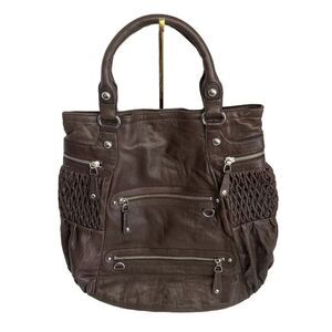 HYPE Hobo Brown Soft Leather‎ Tote Bag